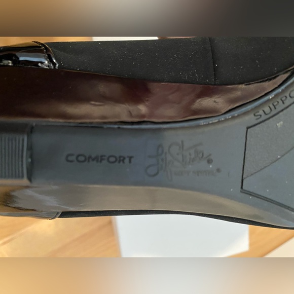 Life Stride Soft System wedge heel patent velvet slip on 8 W Spritz vintage NEW - Picture 7 of 10